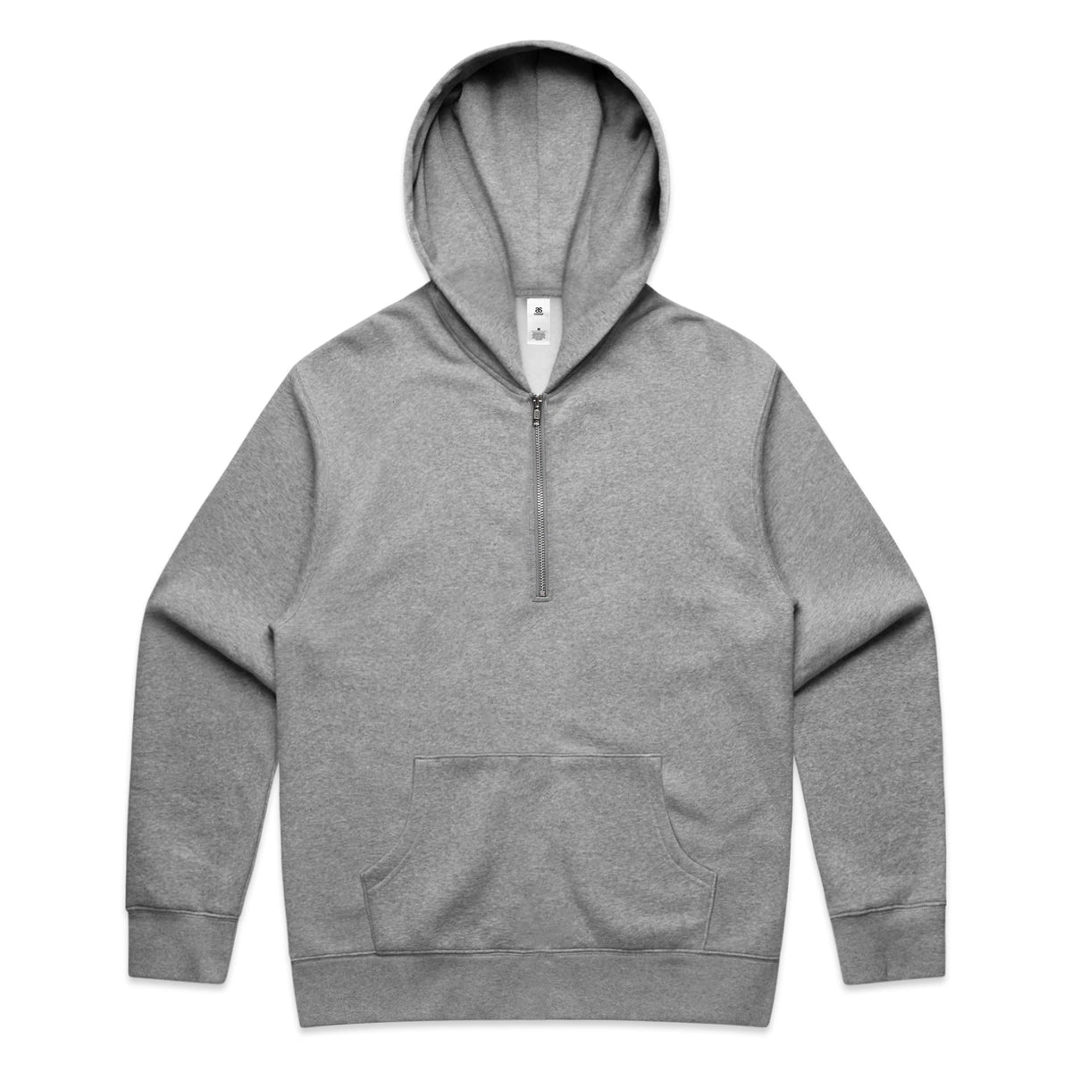 Relax Half Zip Hood 5164 - Grey Marle - Front