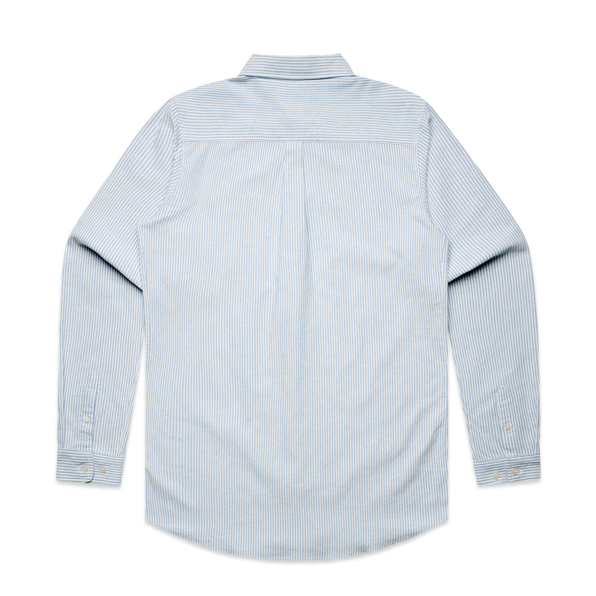 Oxford Stripe Shirt 5403 - White/Blue - Back