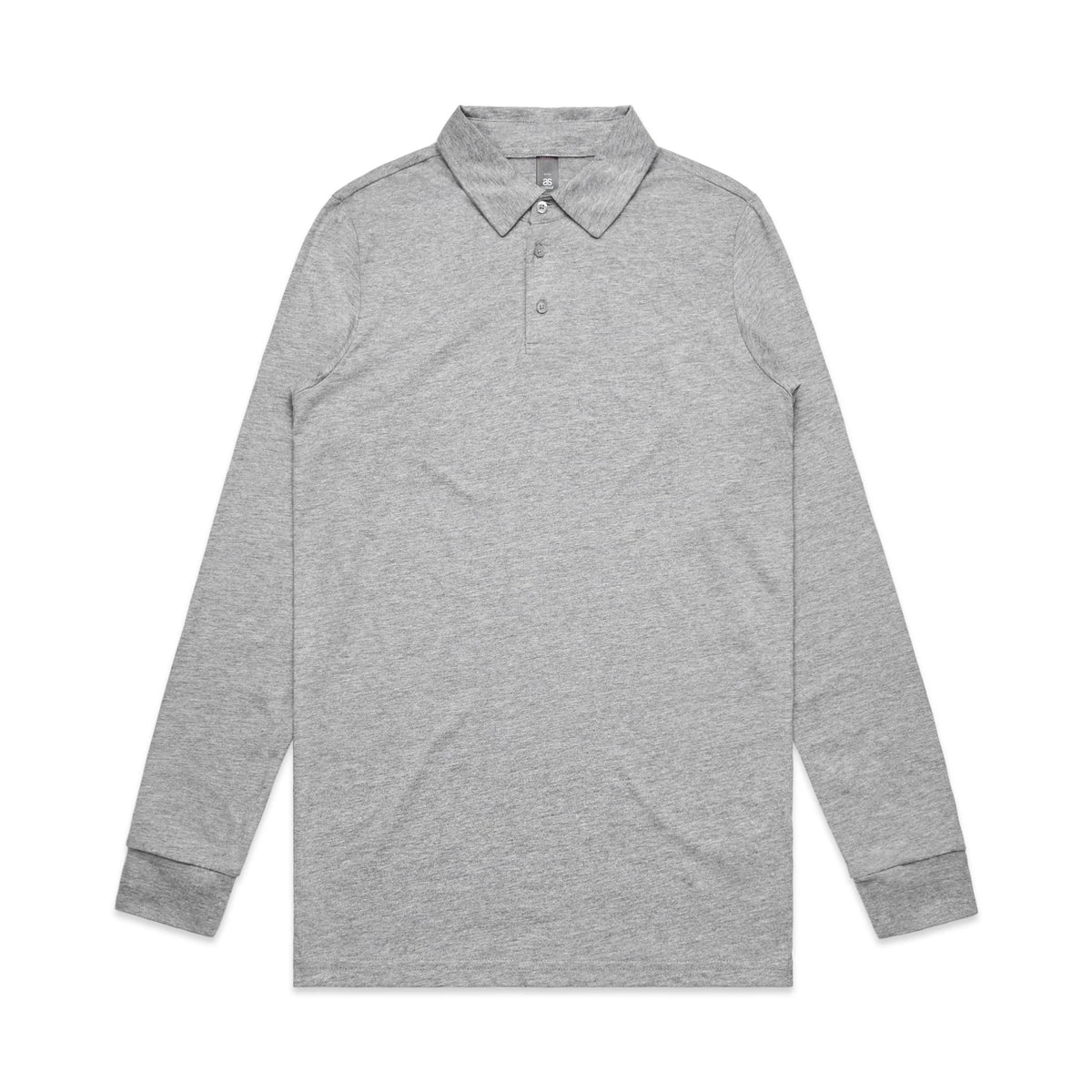 Chad L/S Polo 5404 - Grey Marle - Front