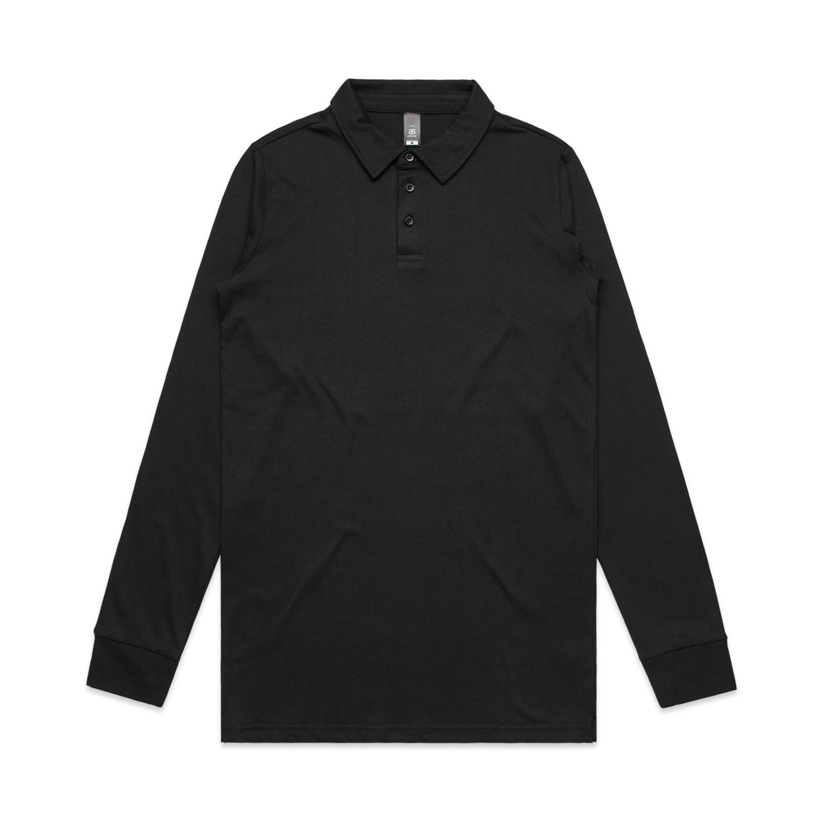 Chad L/S Polo 5404 - Black - Front