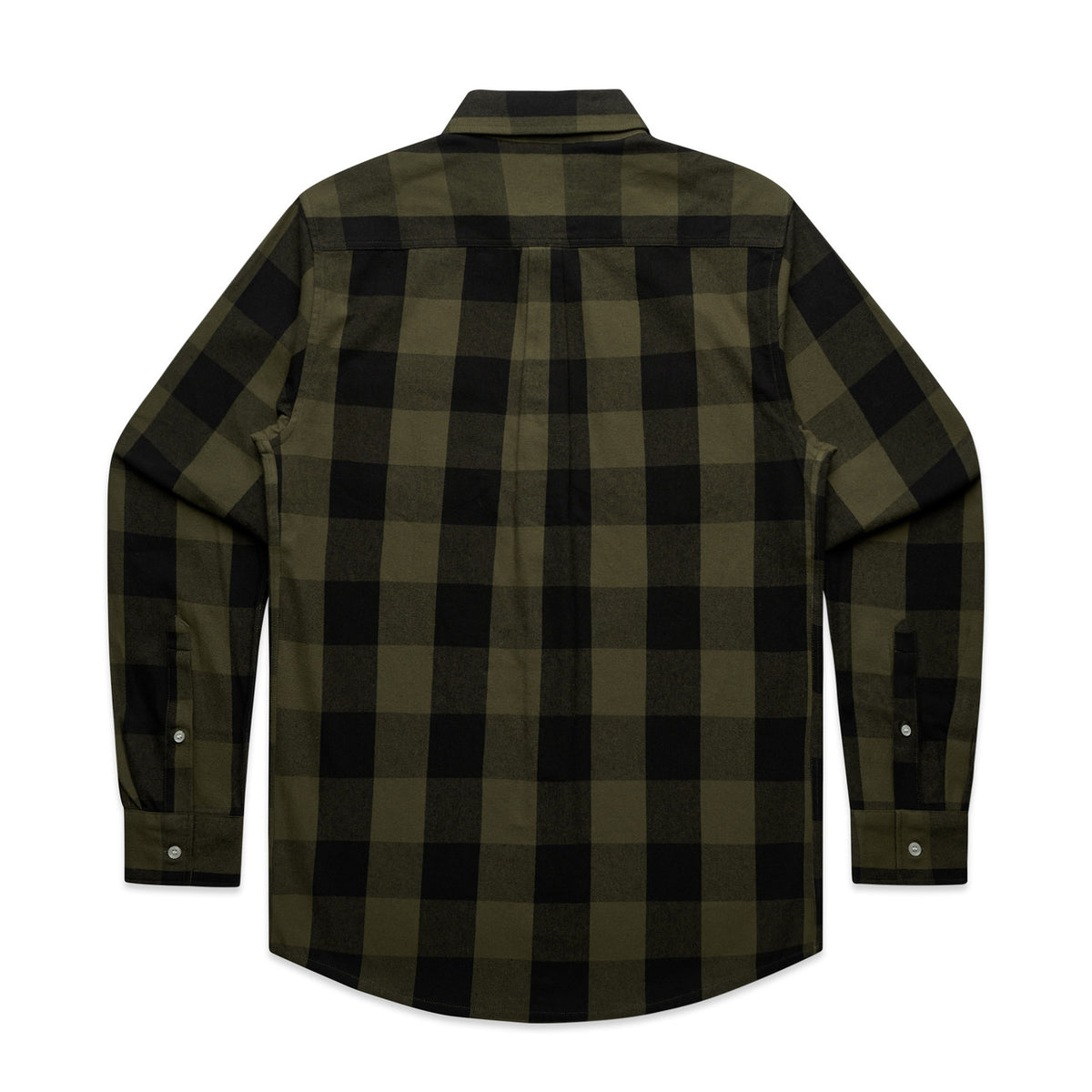 Check Shirt S 5417S - Army/Black - Back