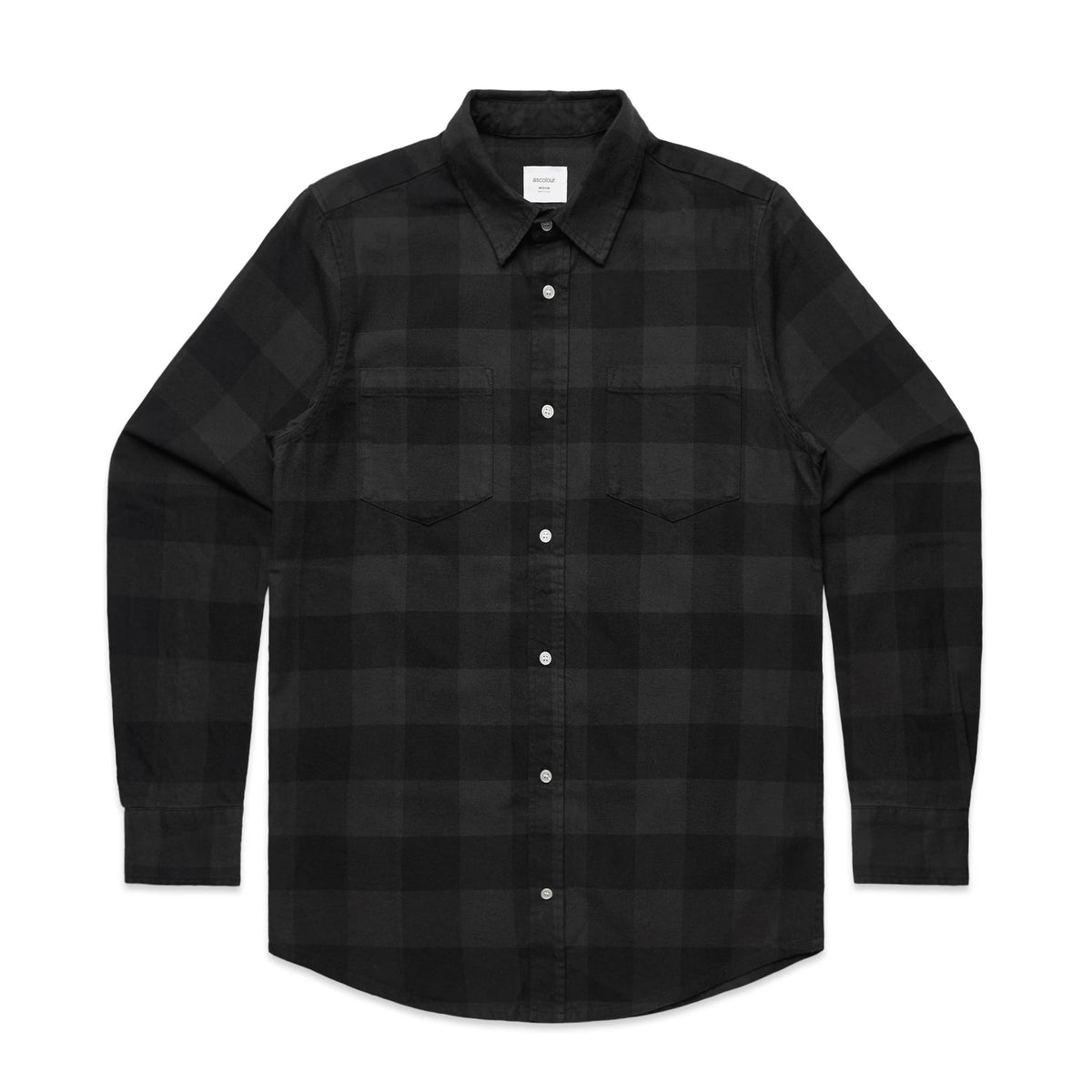 Check Shirt 5417 - Coal/Black - Front