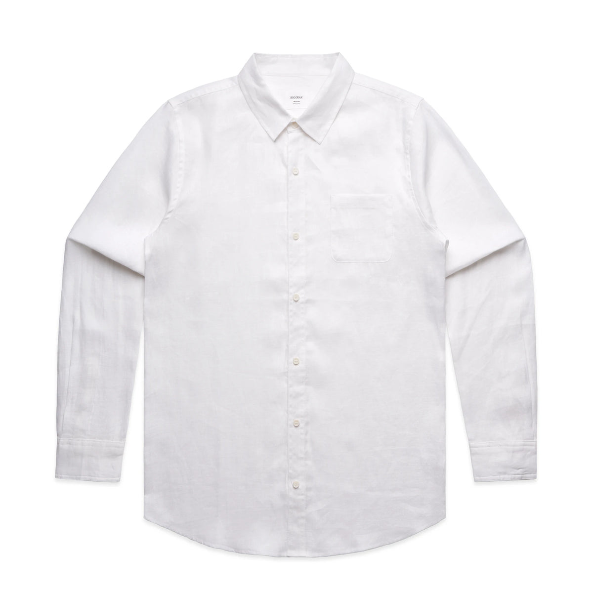 Linen Shirt 5418S - White - Front