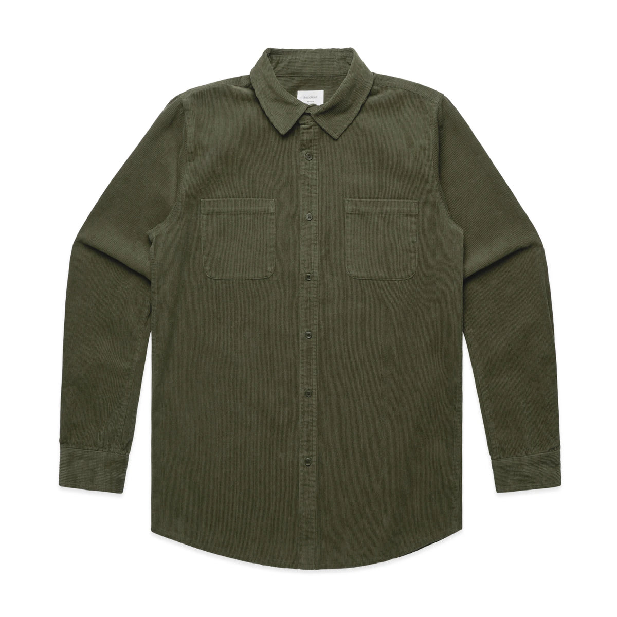 Cord Shirt 5419S - Army - Front