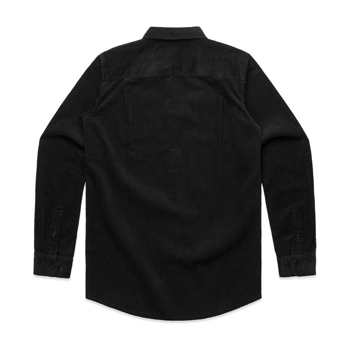 Cord Shirt 5419S - Black - Back