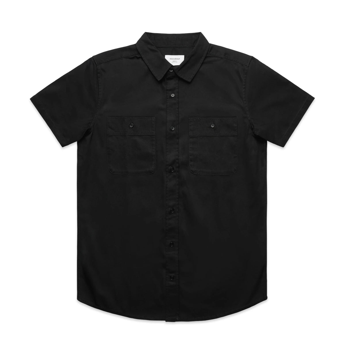 Work S/S Shirt 5421 - Black - Front