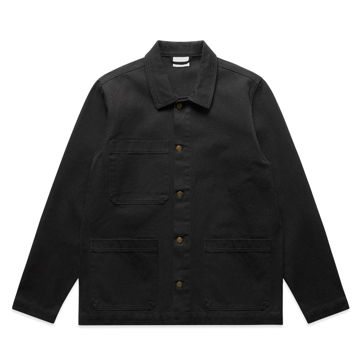 Canvas Chore Jacket 5524 - Black - Front