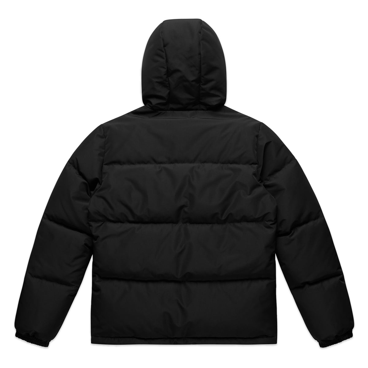 Hooded Puffer Jacket 5590 - Black - Back