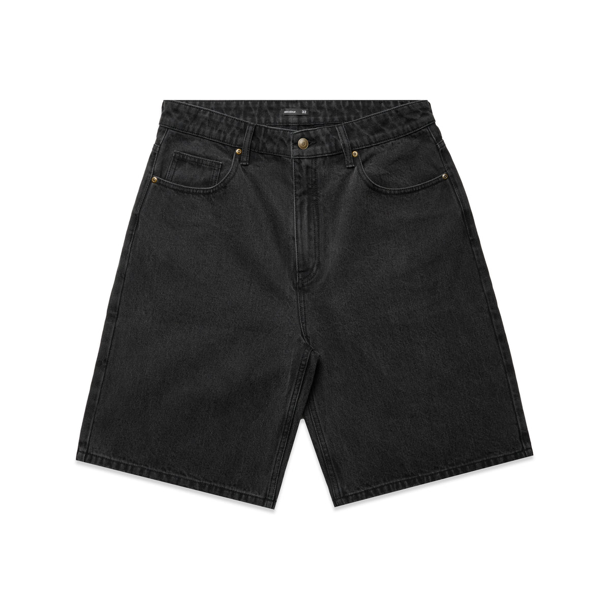 Denim Shorts 23" 5831 - Washed Black - Front