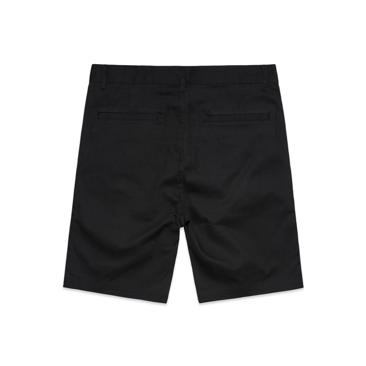 Plain Shorts 19" 5902S - Black - Back