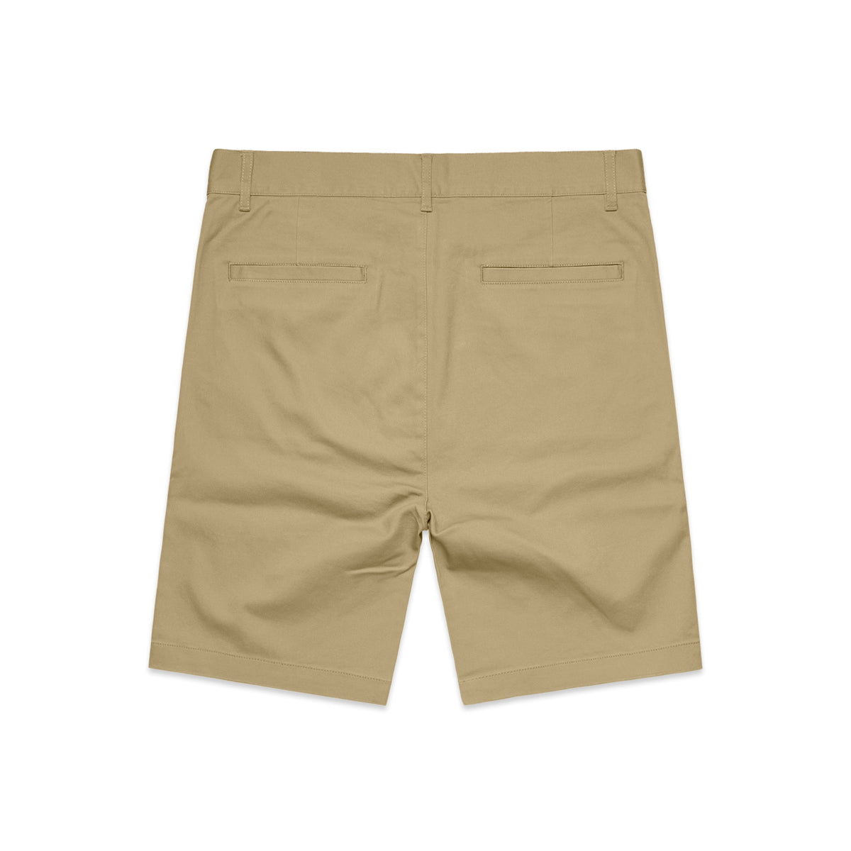 Plain Shorts 19" 5902S - Khaki - Back