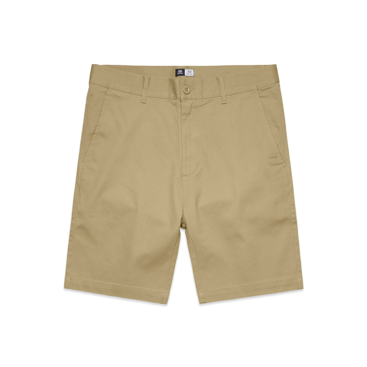 Plain Shorts 19" 5902S - Khaki - Front