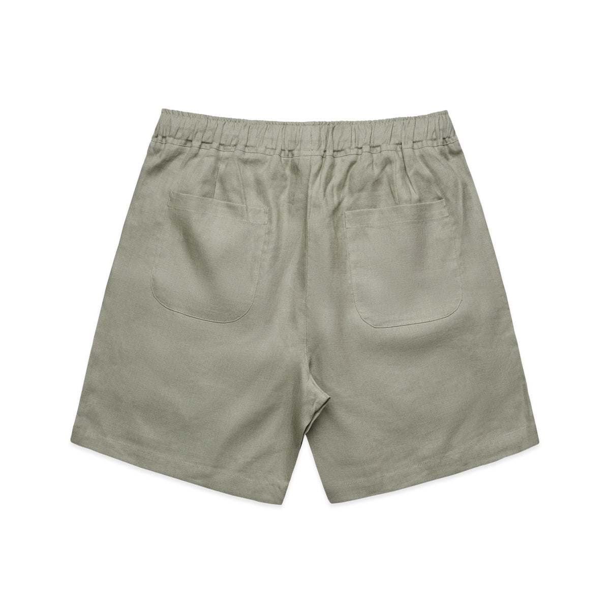 Linen Shorts 18" 5919 - Eucalyptus - Back