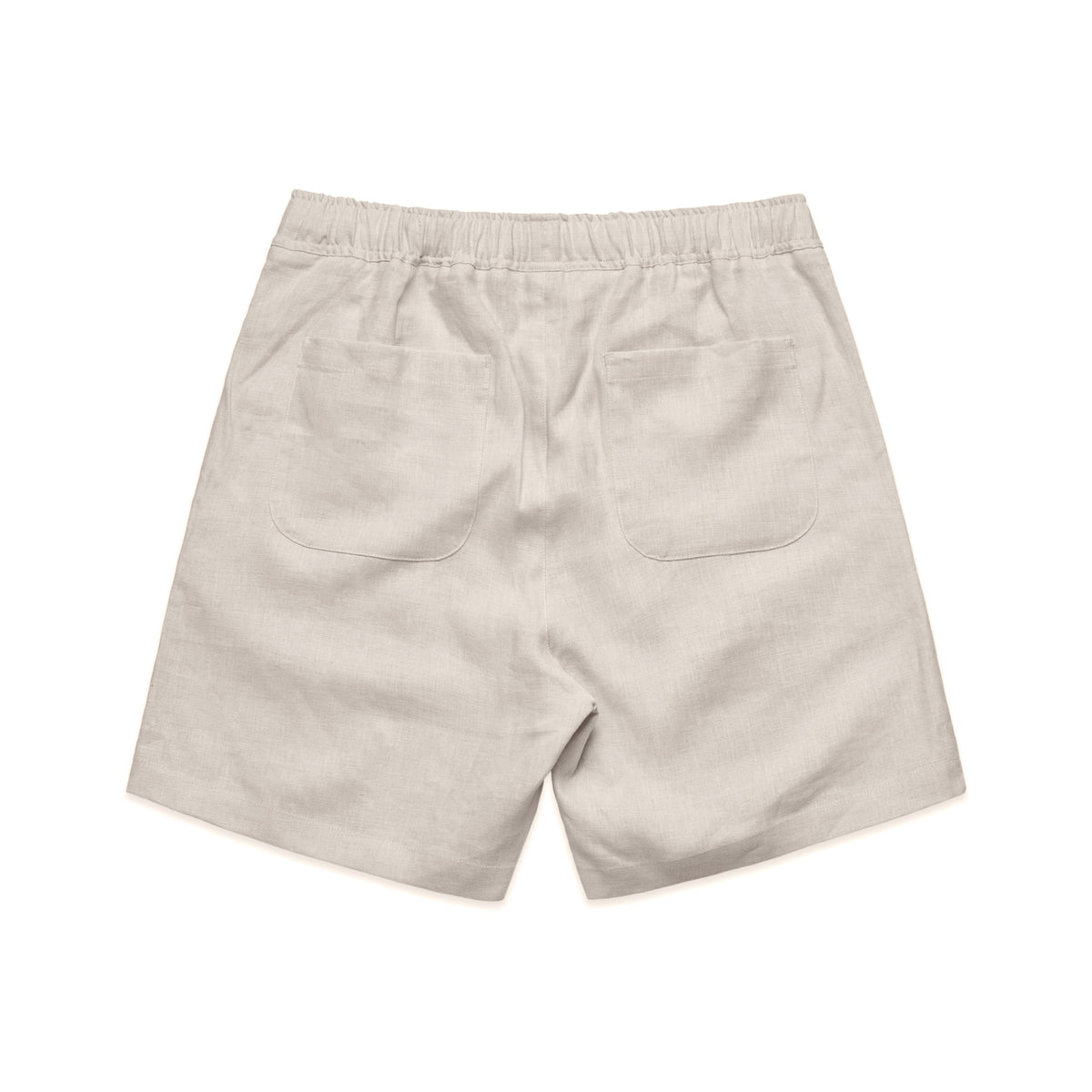 Linen Shorts 18" 5919 - Natural - Back