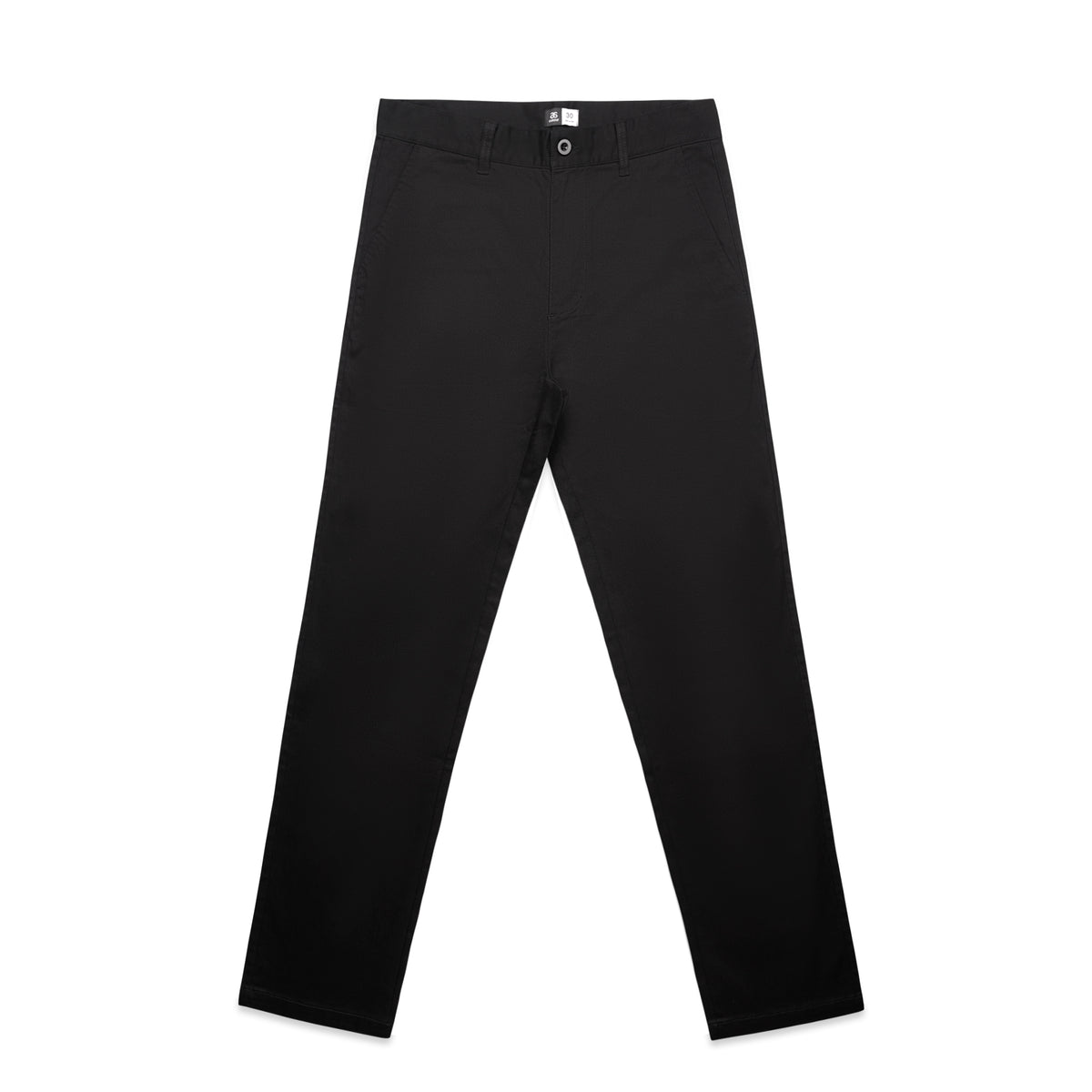Straight Pants 5930 - Black - Front