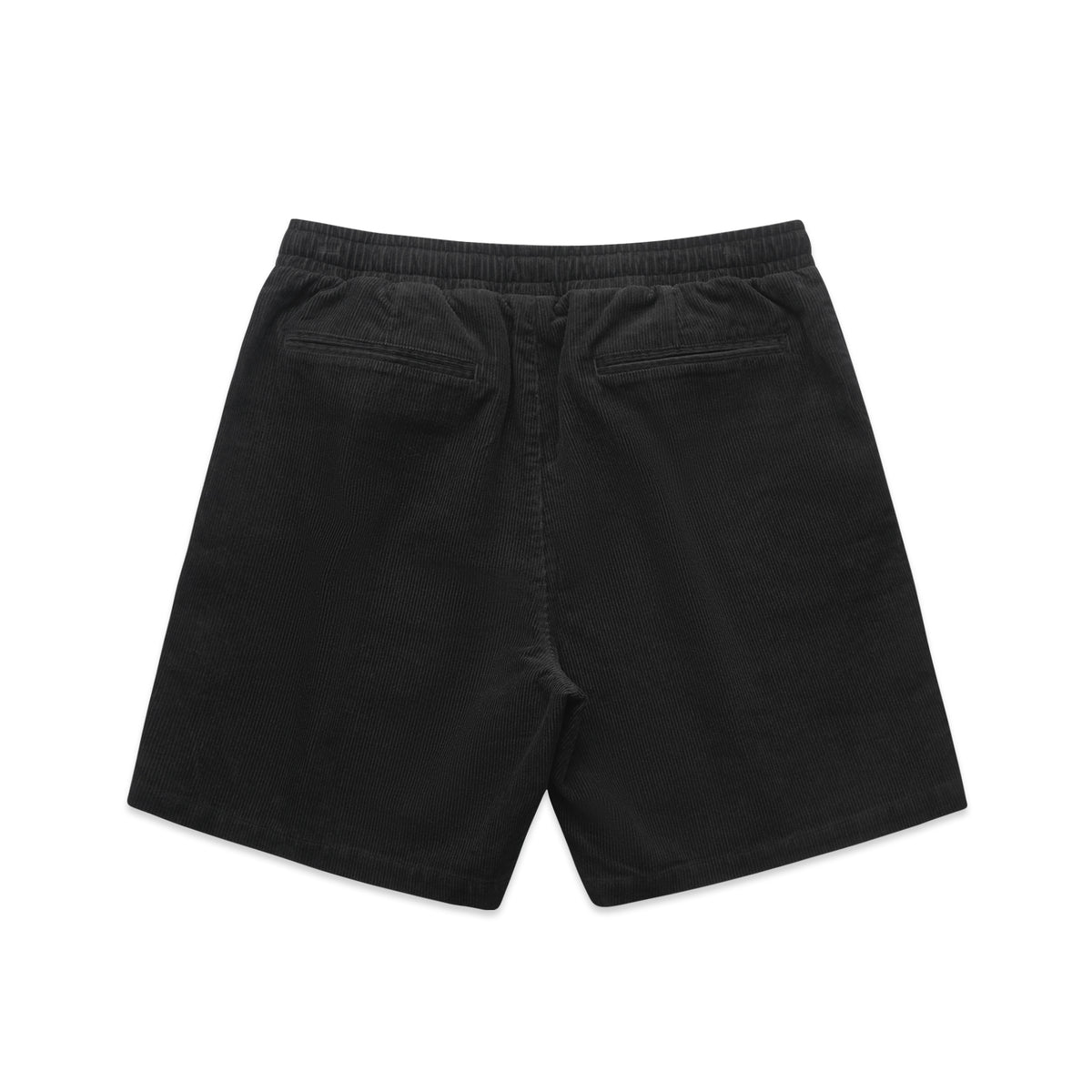Cord Shorts 18" 5941S - Black - Back