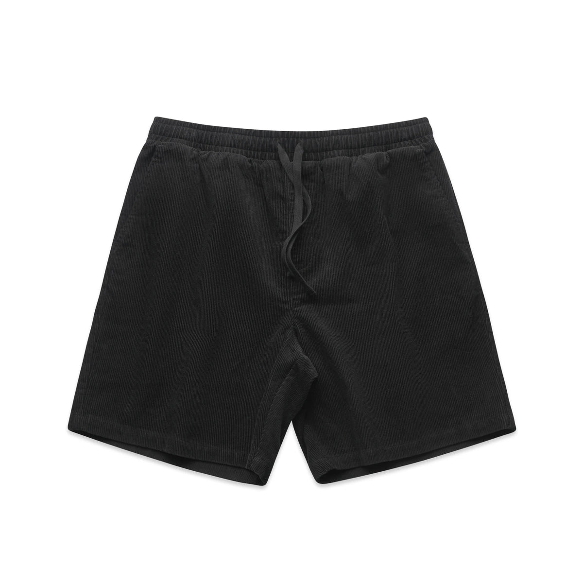 Cord Shorts 18" 5941S - Black - Front