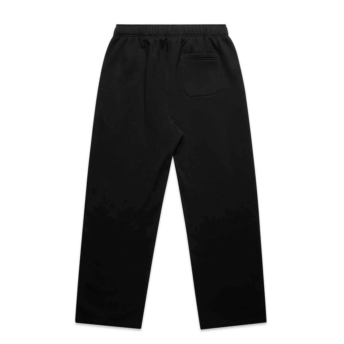 Relax Cuffless Track Pants 5942 - Black - Back