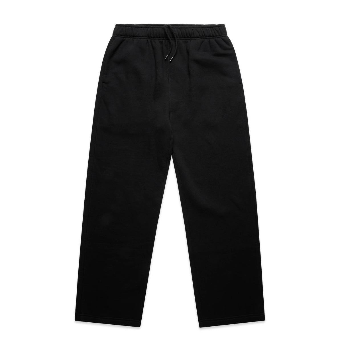 Relax Cuffless Track Pants 5942 - Black - Front