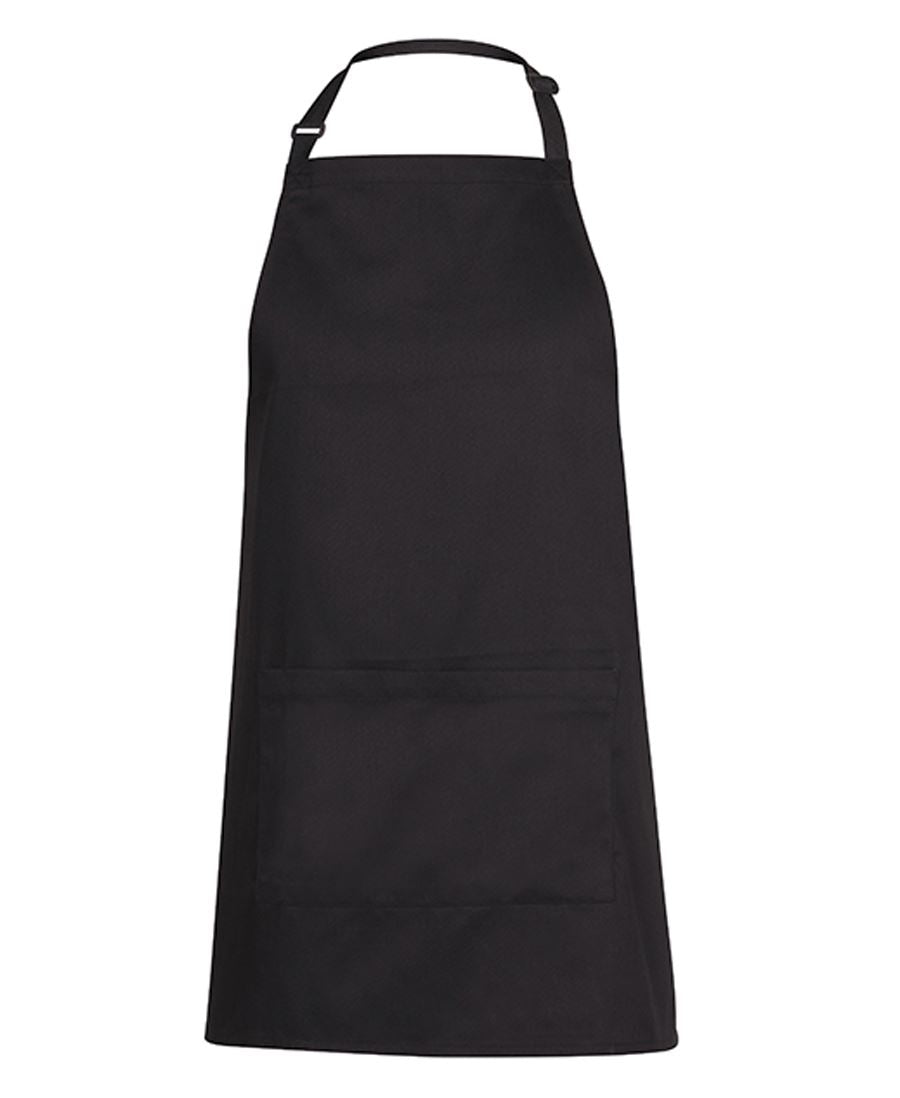 JB's Apron With Pocket - Black - Front