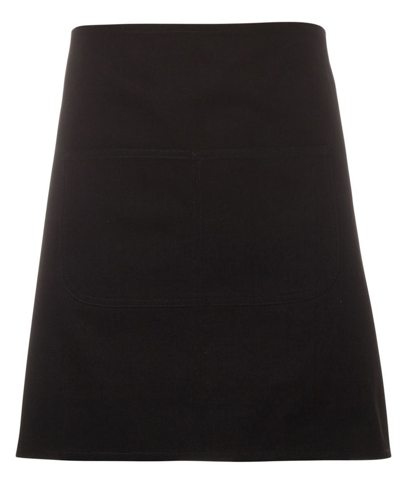 JB's Waist Canvas Apron (Including Strap) - Black - Front