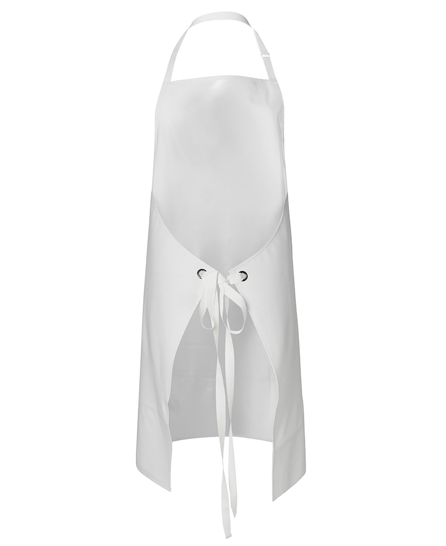JB's 490gsm Vinyl 60x90 Bib Apron - White - Back