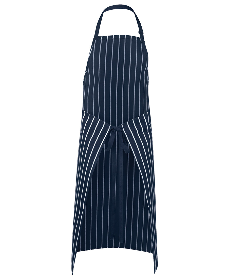 JB's Bib Striped Without Pocket - Navy/White - Back