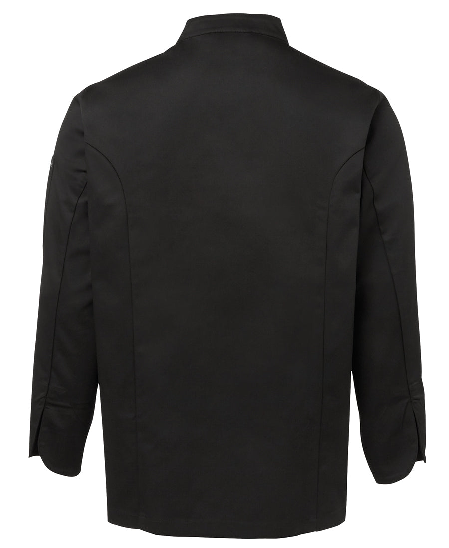 JB's L/S Chefs Jacket - Black - Back