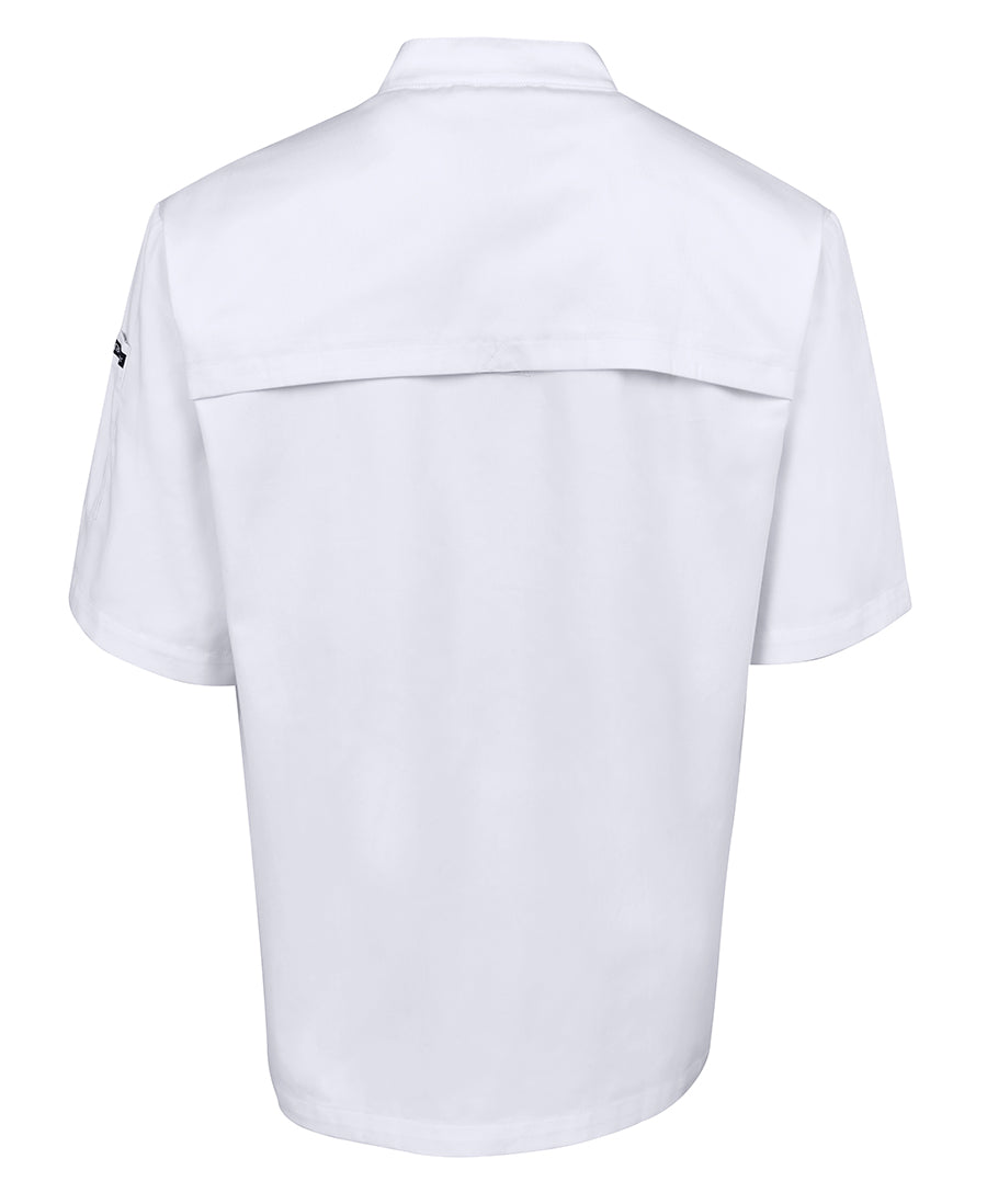 JB's Vented Chef's S/S Jacket - White - Back