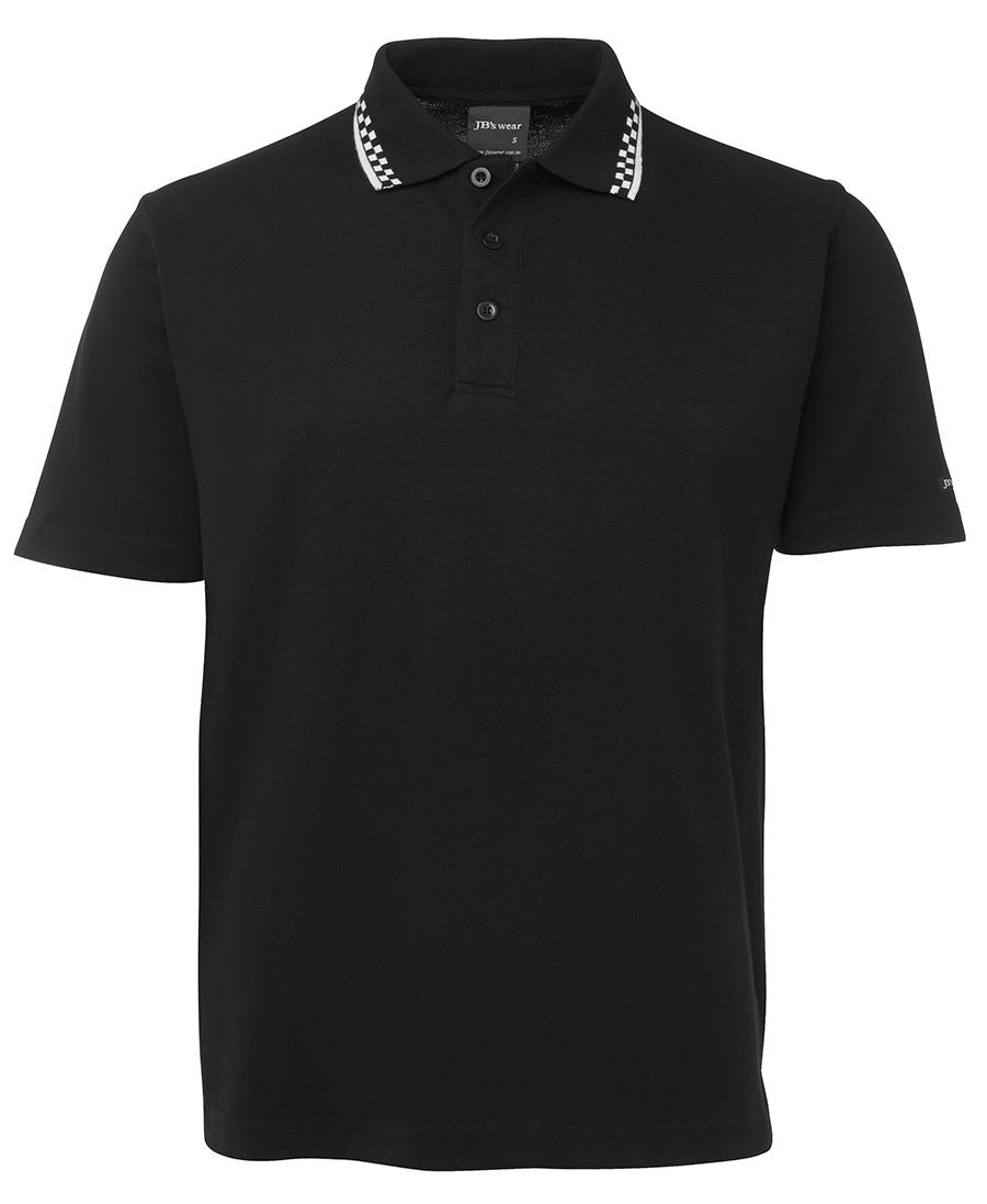 JB's Chef Polo - Black/White - Front