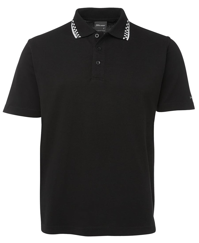 JB's Chef Polo - Black/White - Front