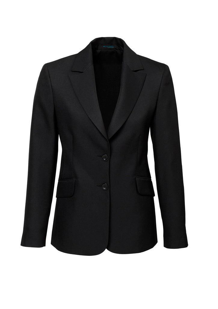 Cool Stretch Womens Longline Jacket - Black - Front