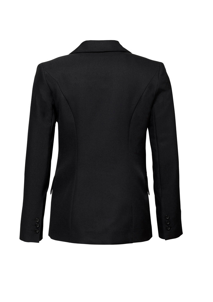 Cool Stretch Womens Longline Jacket - Black - Back