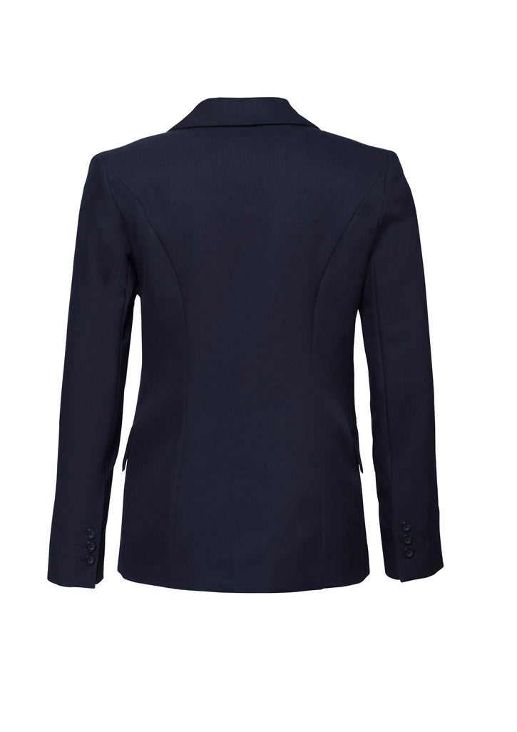 Cool Stretch Womens Longline Jacket - Navy - Back