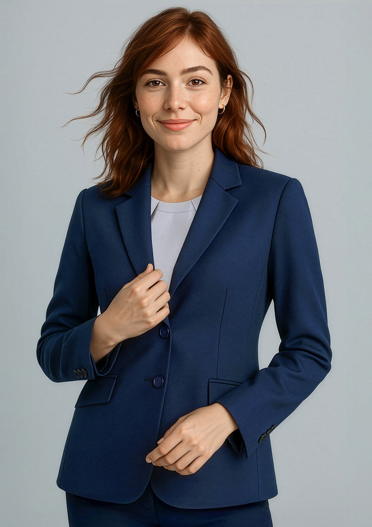 Cool Stretch Womens Longline Jacket - Navy - Model