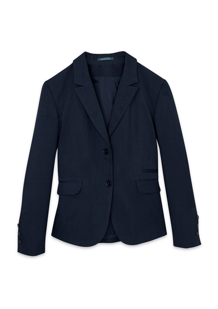 Cool Stretch Womens 2 Button Mid Length Jacket - Navy - View