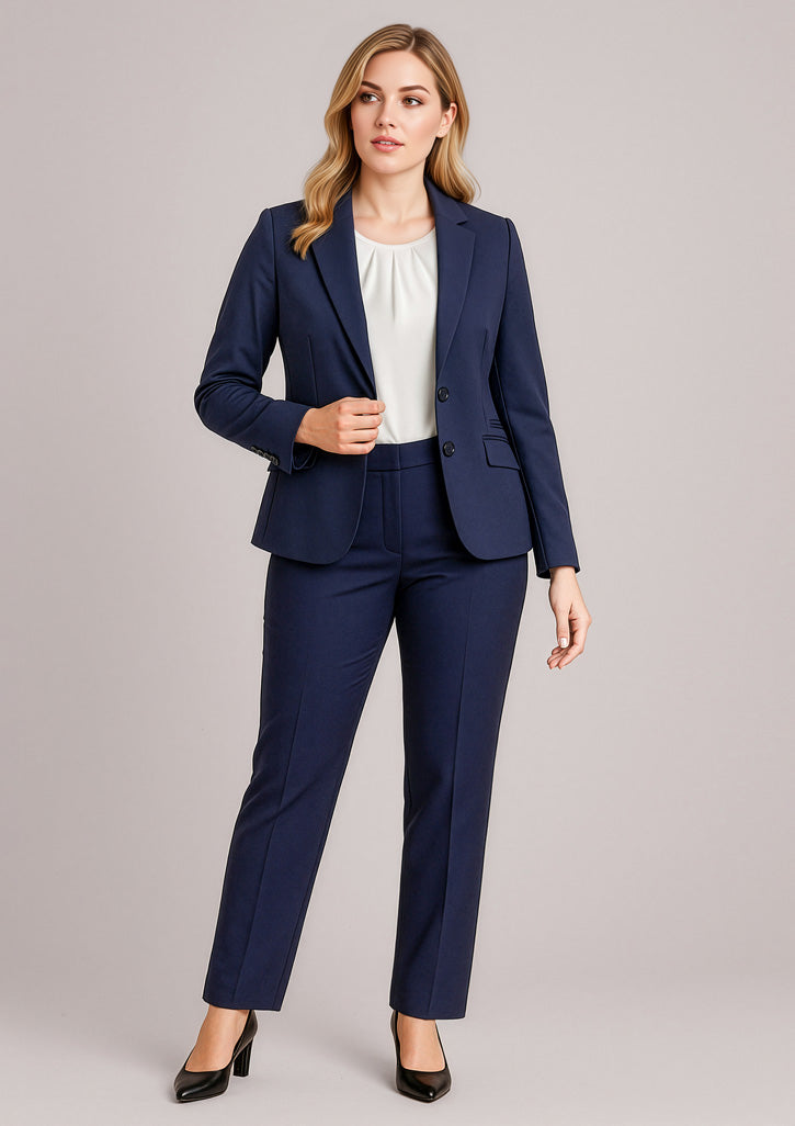 Siena Womens Mid Length Jacket - Marine - Model