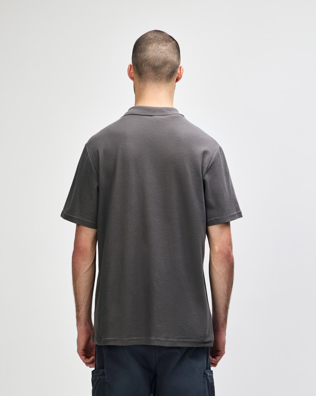 Gildan Softstyle 64800 Polo Shirt - Charcoal - Back