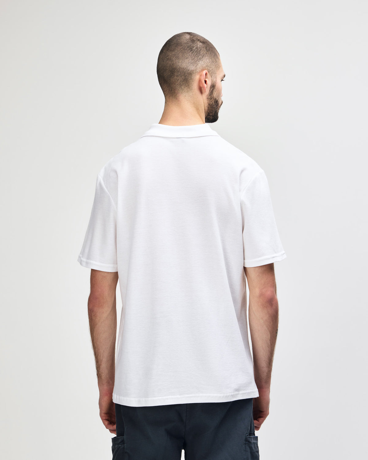 Gildan Softstyle 64800 Polo Shirt - White - Back