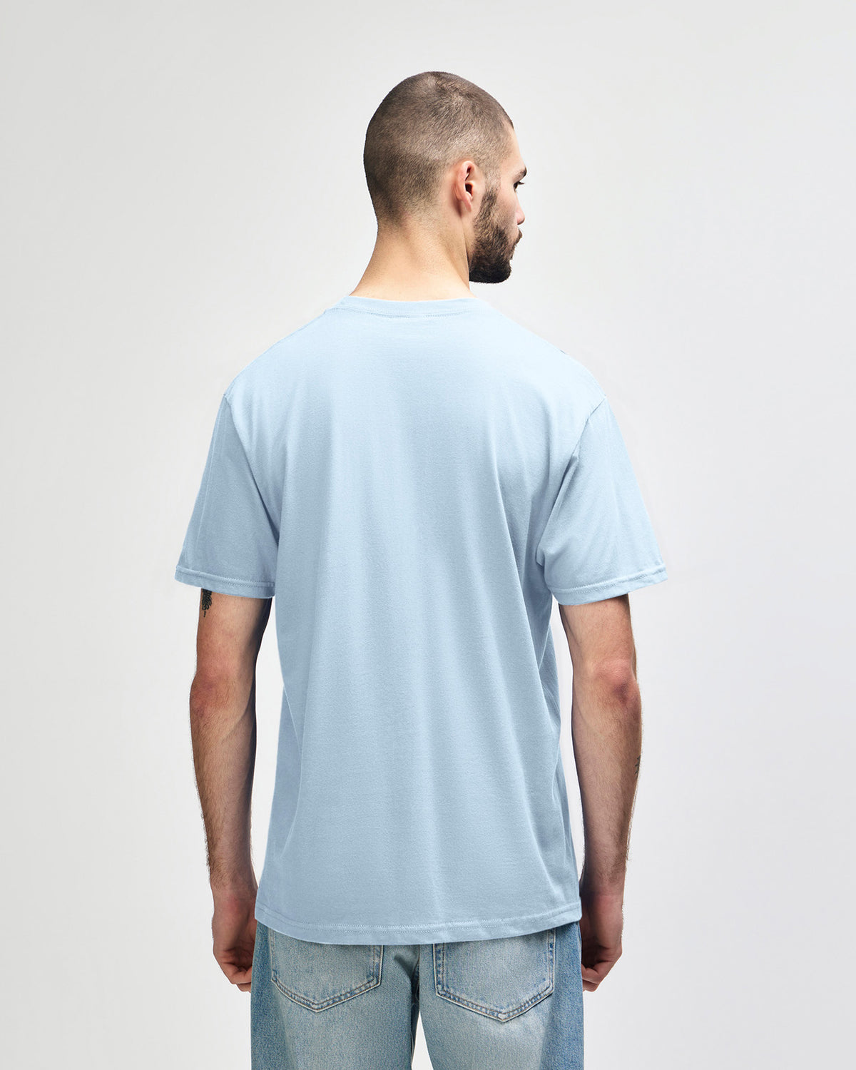 Gildan Softstyle 65000 T-Shirt - Light Blue - Back