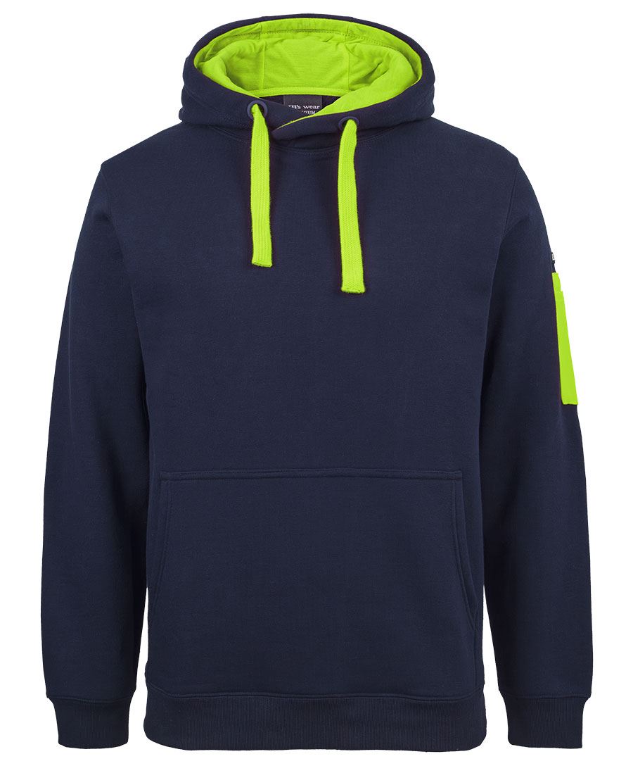 JB's 350 Premium Trade Hoodie - Navy/Lime - Front