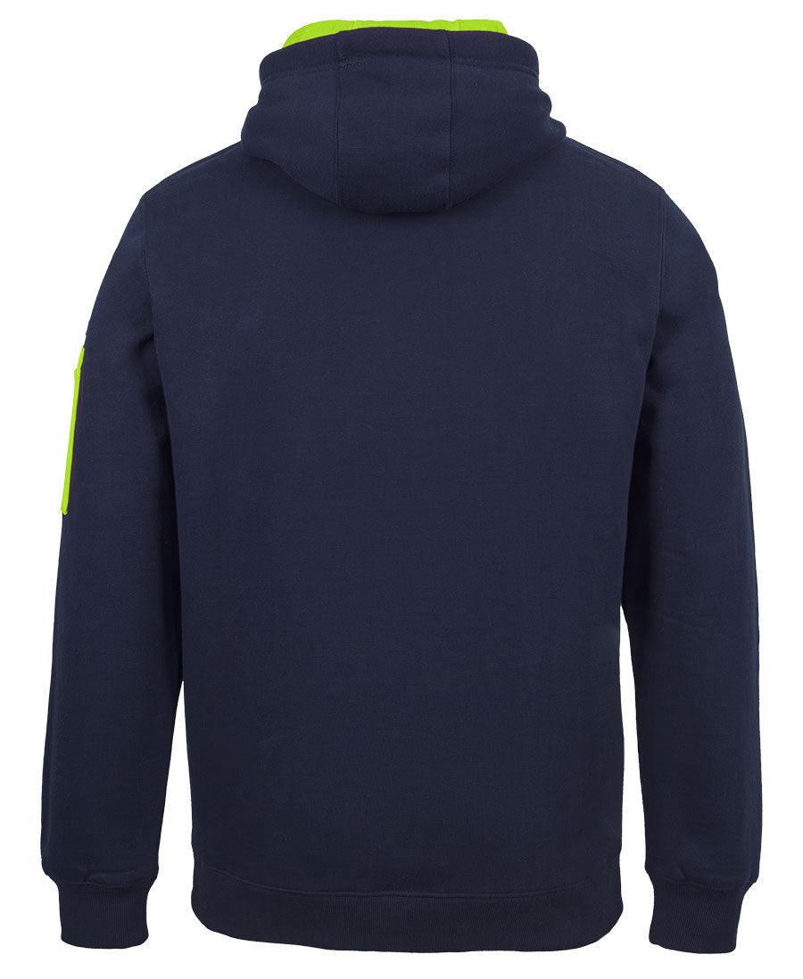 JB's 350 Premium Trade Hoodie - Navy/Lime - Back