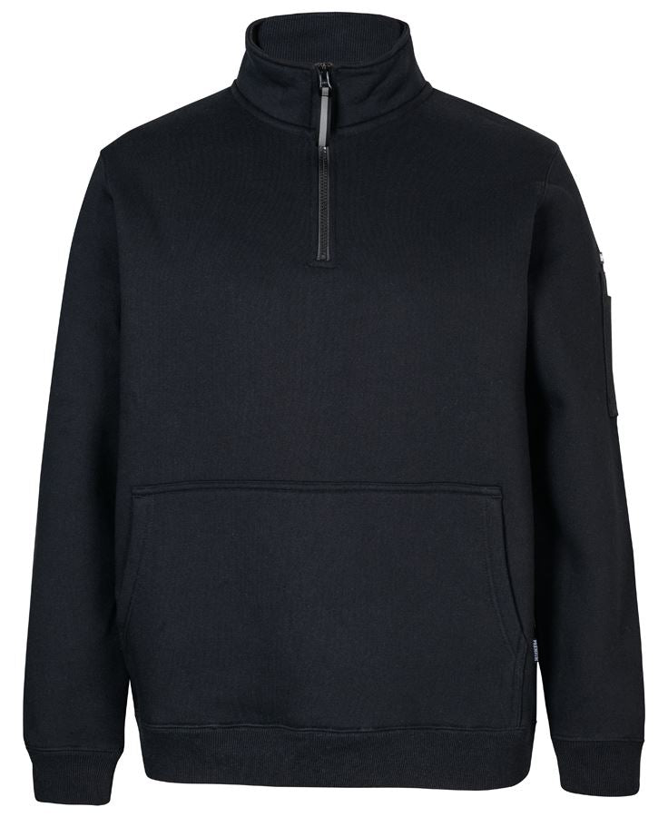 JB's 350 Premium Trade 1/2 Zip Fleece - Black/Black - Front