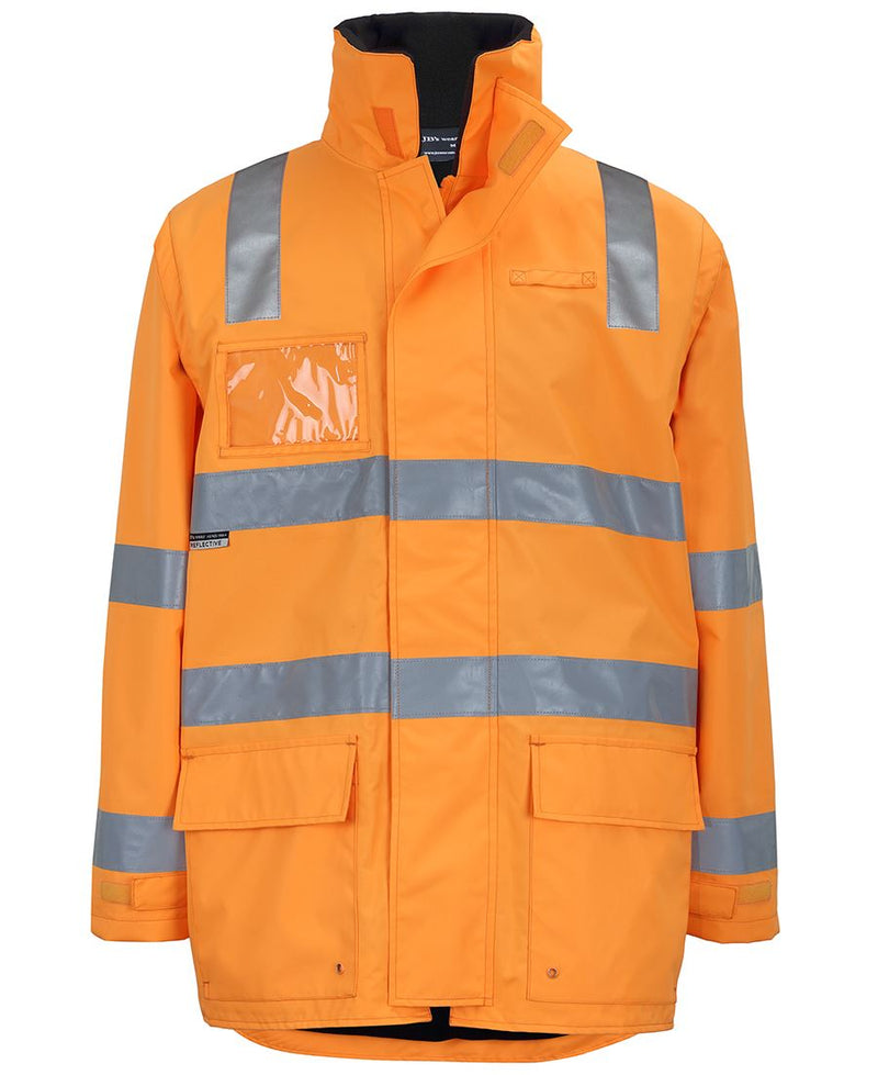JB's AUST. Rail (D+N) Zip Off Sleeve Longline Jacket - Orange - Front