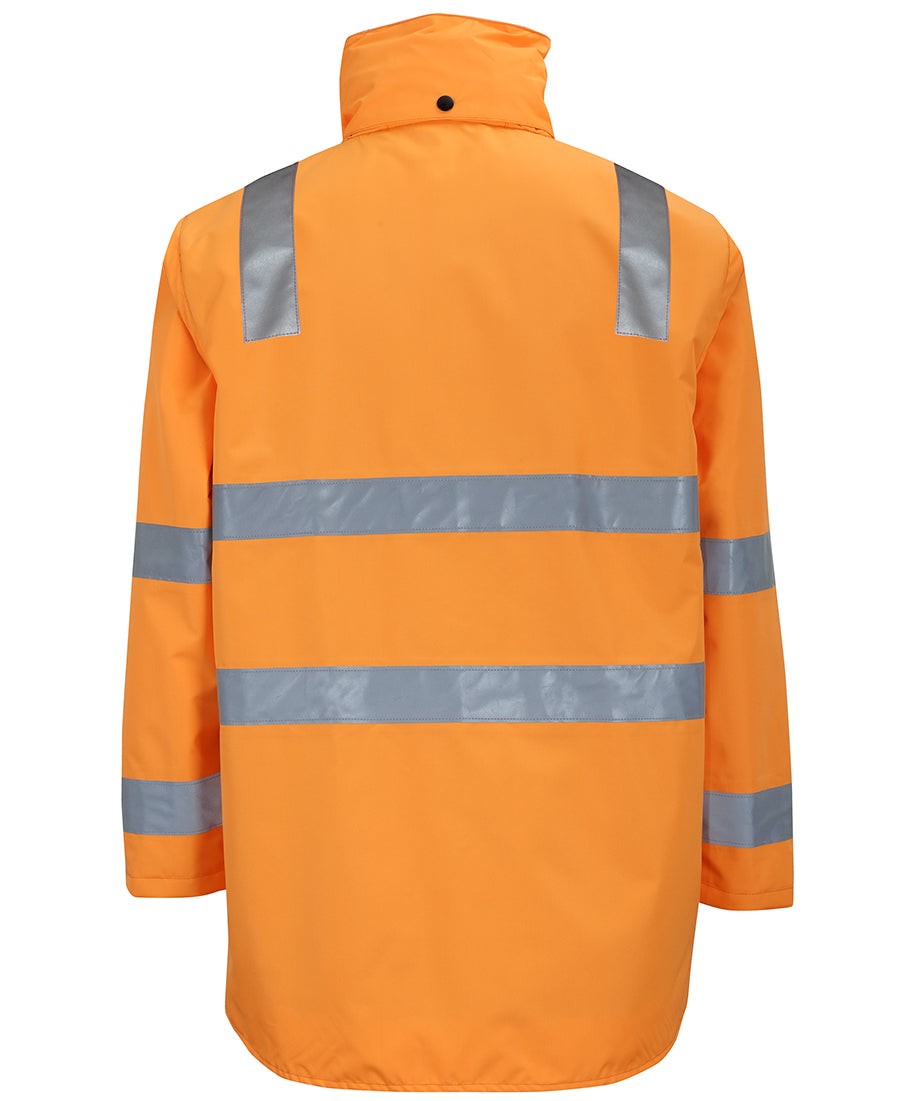 JB's AUST. Rail (D+N) Zip Off Sleeve Longline Jacket - Orange - Back
