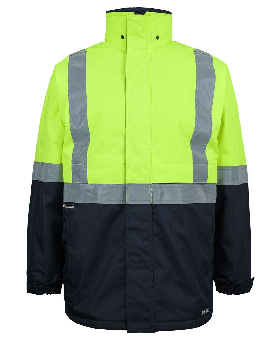 JB's Hi Vis A.T. (D+N) Jacket - Lime/Navy - Front