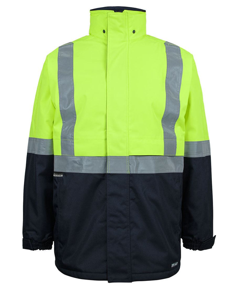 JB's Hi Vis A.T. (D+N) Jacket - Lime/Navy - Front