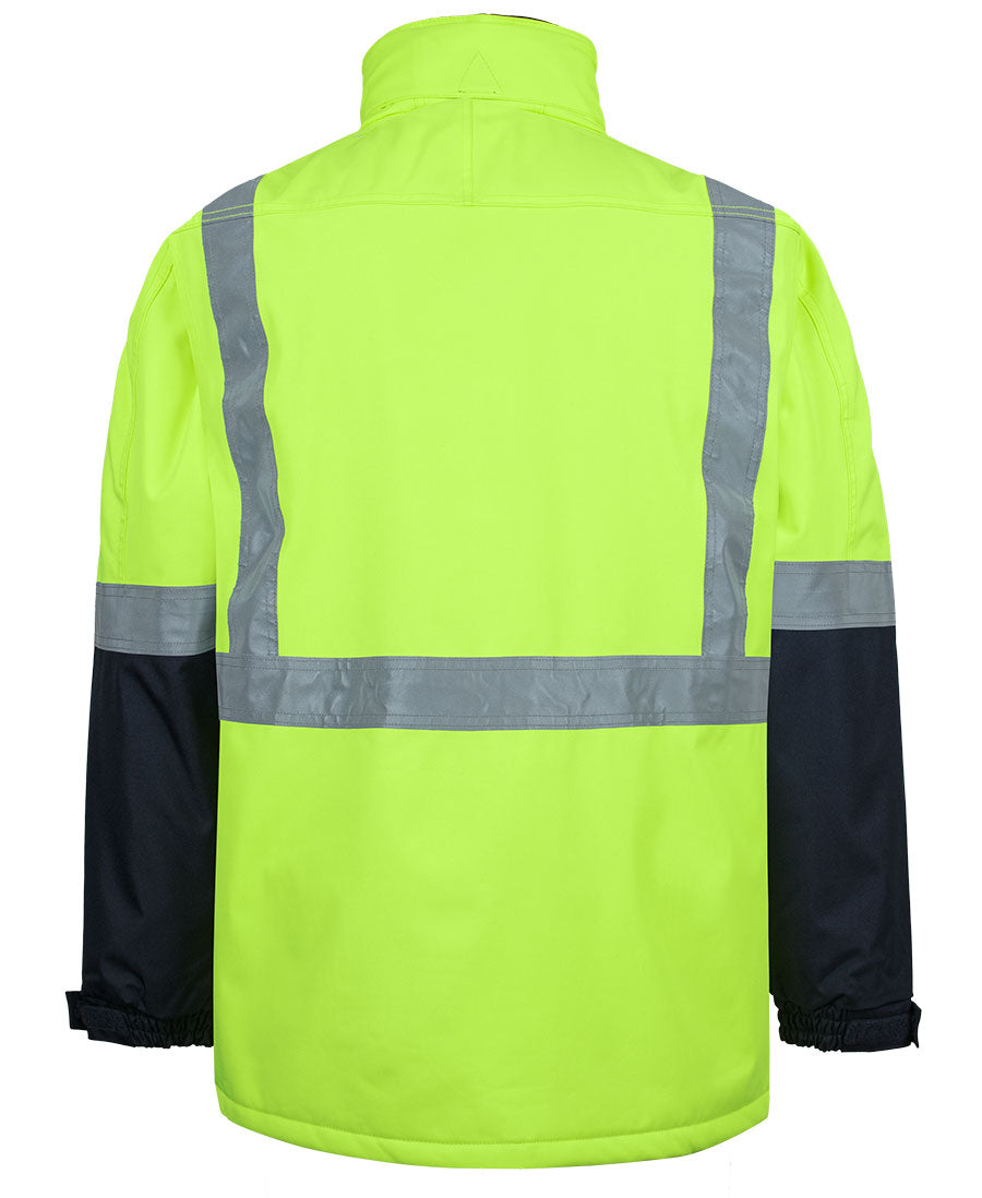 JB's Hi Vis A.T. (D+N) Jacket - Lime/Navy - Back