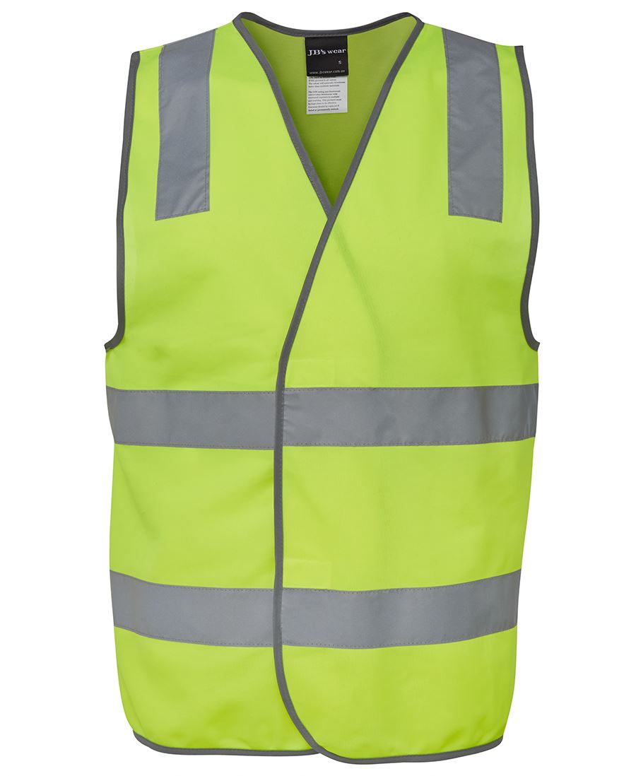 JB's Hi Vis (D+N) Safety Vest - Lime - Front