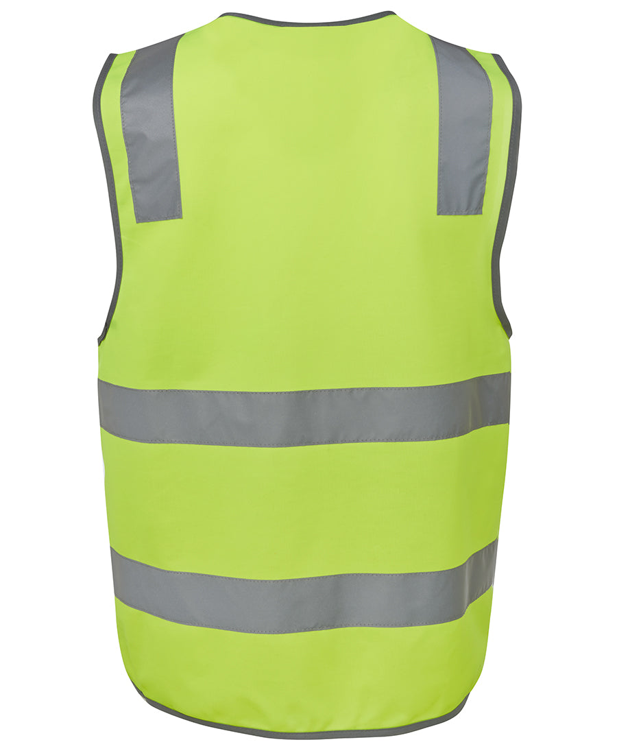 JB's Hi Vis (D+N) Safety Vest - Lime - Back